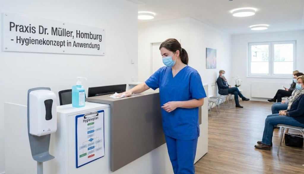 Hygienekonzept in einer Arztpraxis in Homburg umsetzen